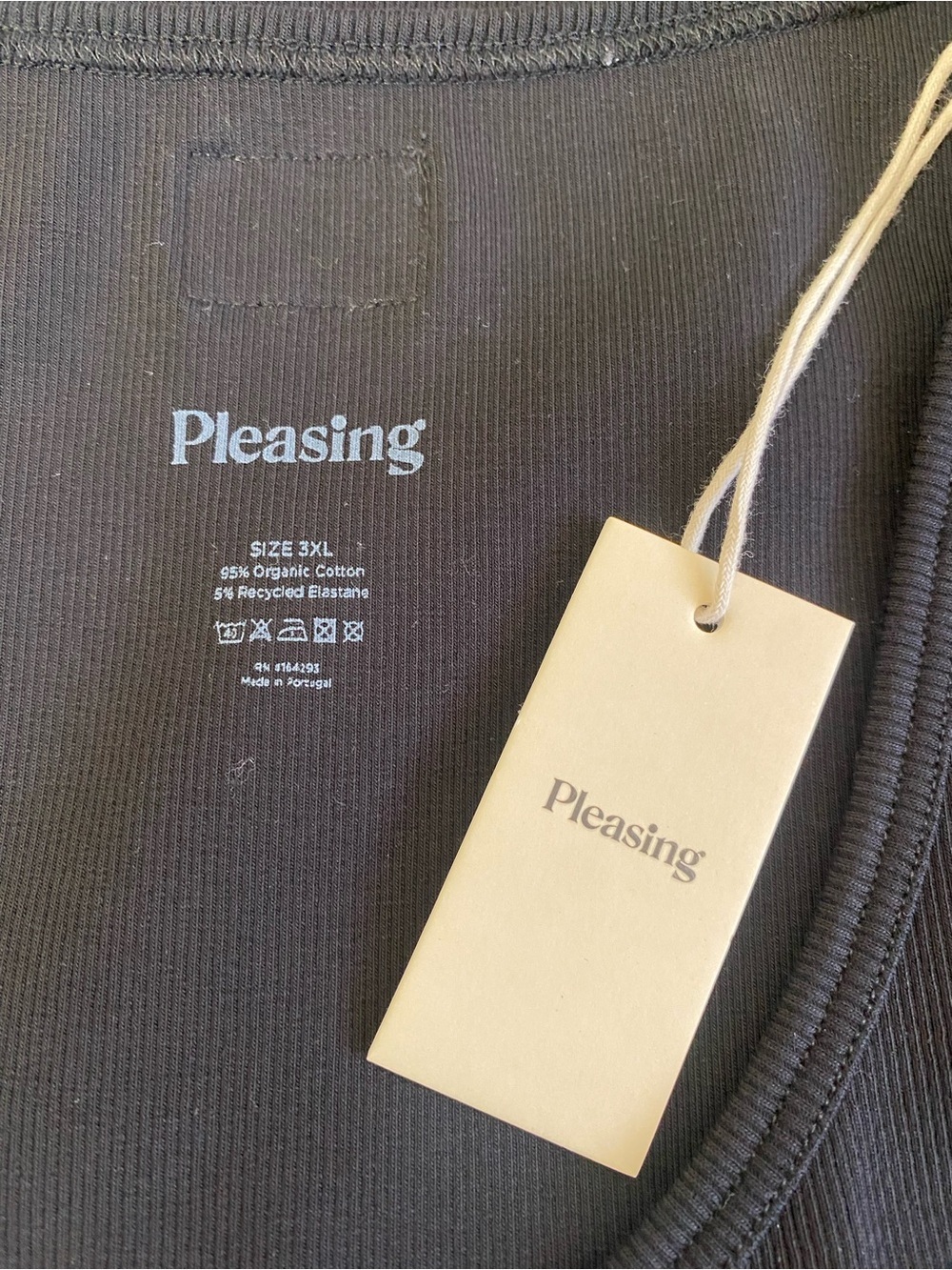 Pleasing Black Ribbed Tank Top Size 3xl — image 4 of 5